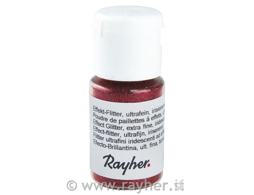 Blještice Effect, fini, sjajni, crveni,PET, 10 ml