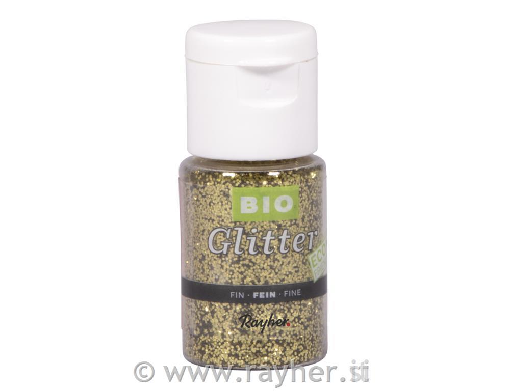 Glitter biorazgradiv, fine, zlato