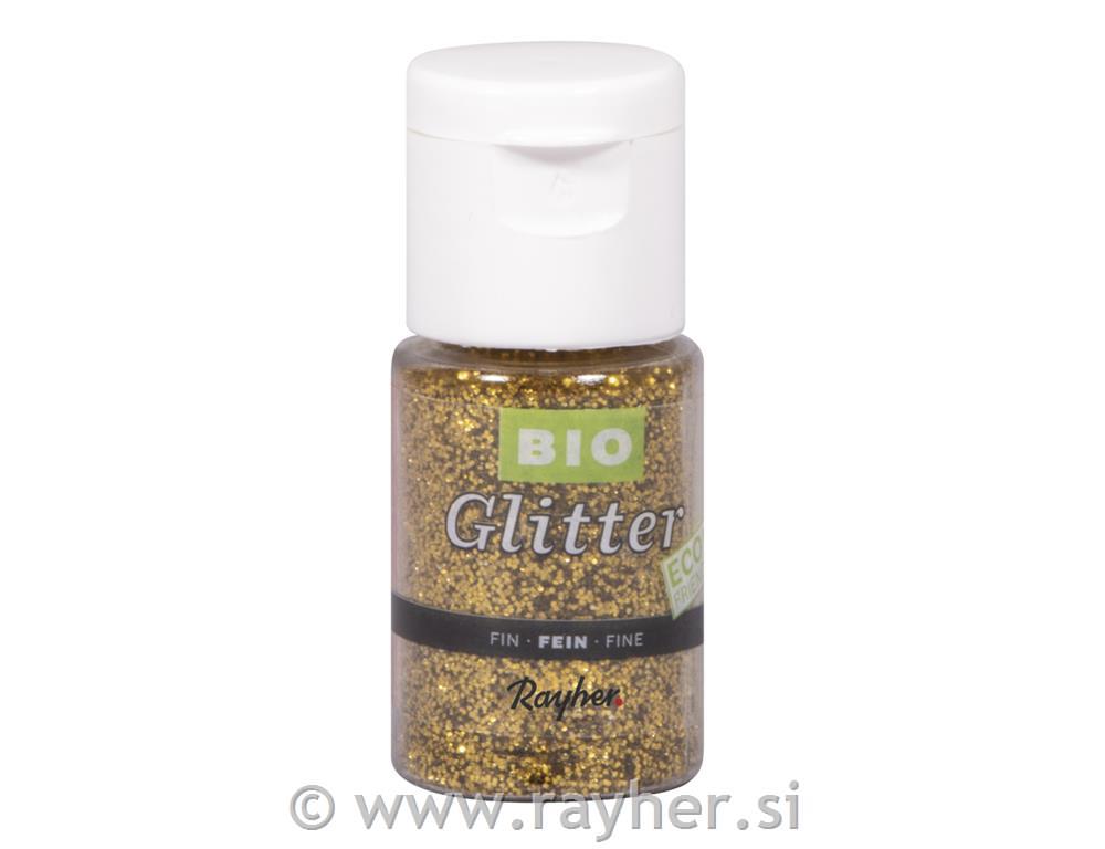Glitter biorazgradiv, fine, briljantno zlato