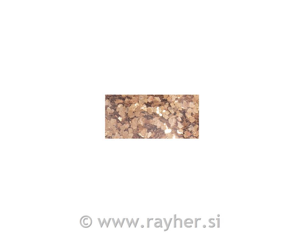 Glitter pahuljice 0,1-3 mm biorazgradiv,370 ml, zlatne
