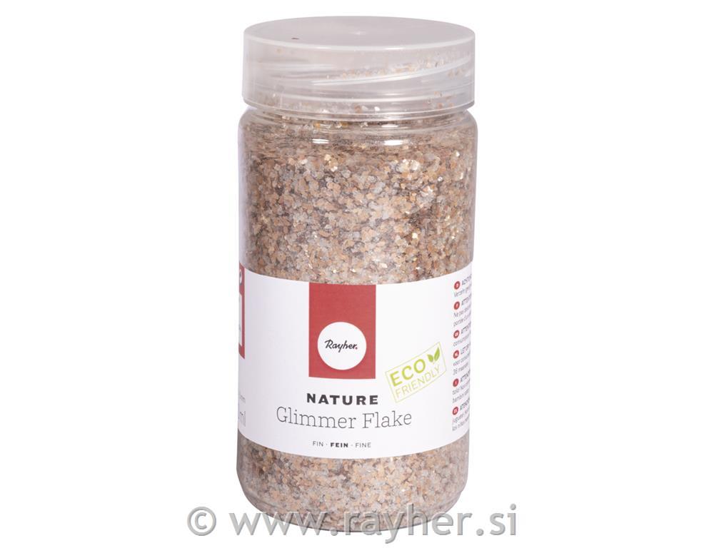 Bleščice kosmiči 0,1-3 mm biorazgradljive,370 ml kovinski toni II