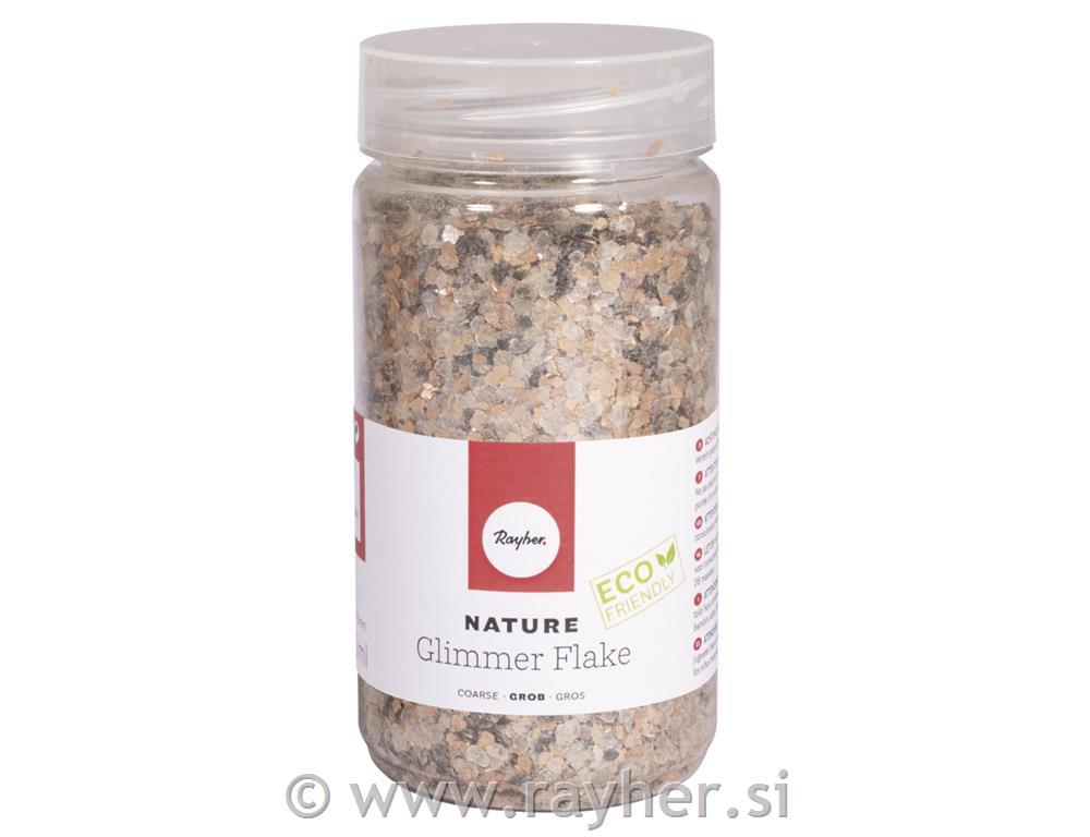 Glitter pahuljice 3-10 mm biorazgradiv,370 ml, duga
