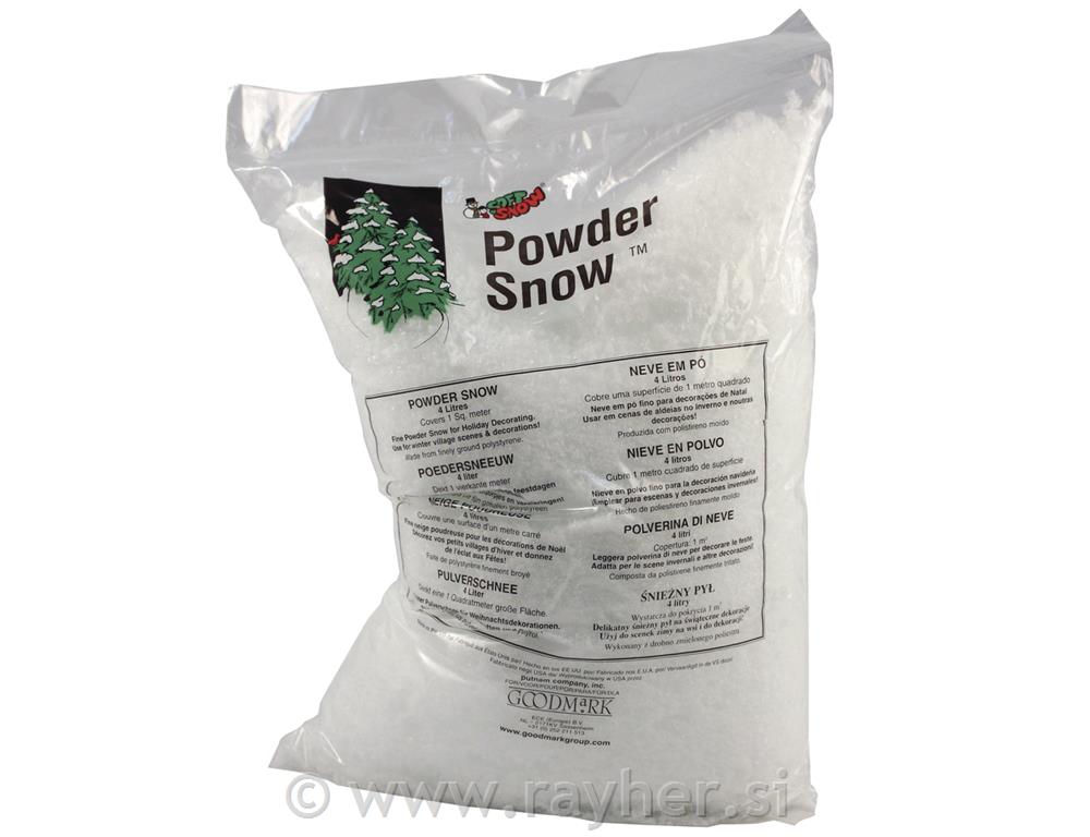 Decorative snow, bag 4 liters - volume