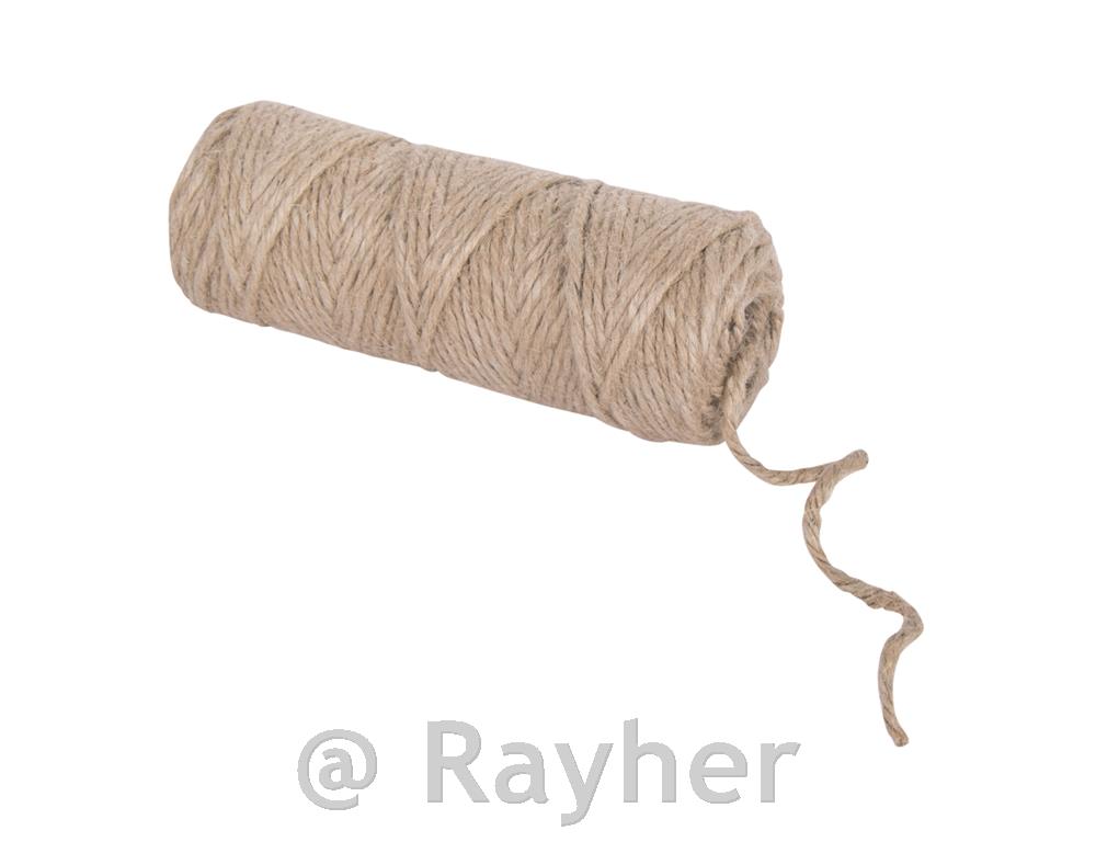 Vrv iz jute, 4-slojna, 3,5 mm o, naravna, navoj 50 m
