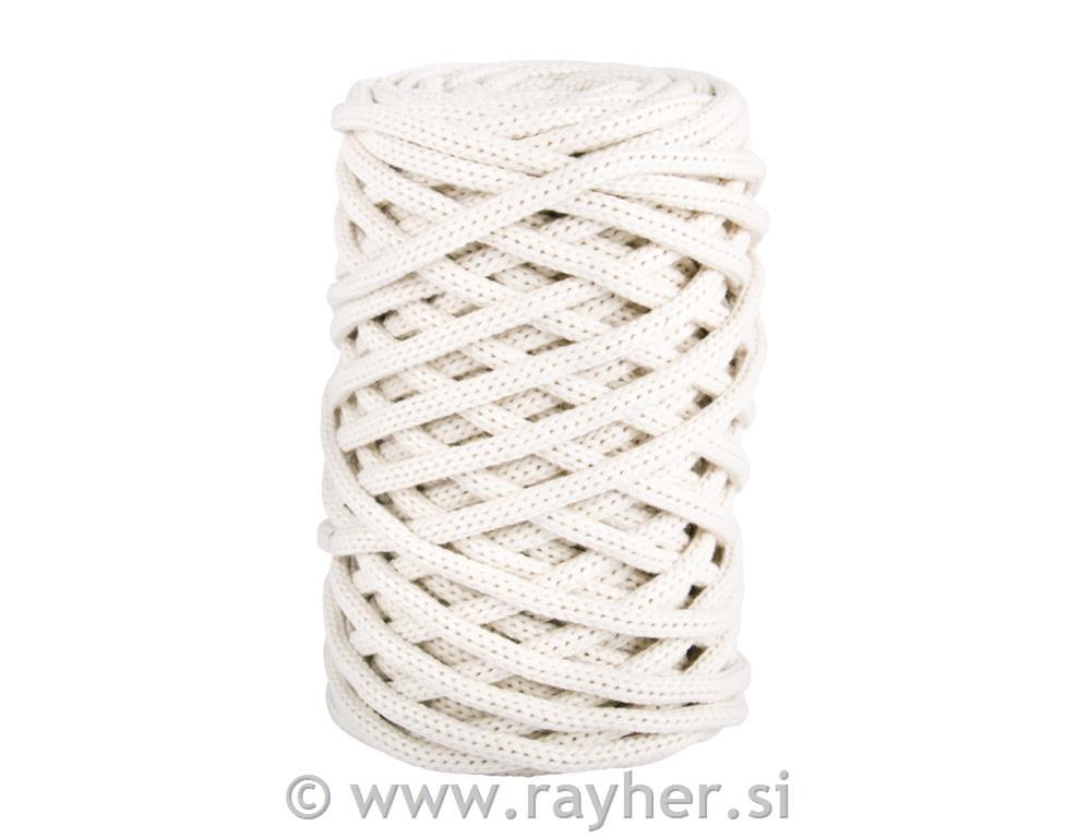 Vrpca jarn 6 mm, krem, 27 m