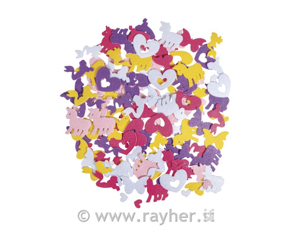 Felt motif Fairytale mix self-adhesive,