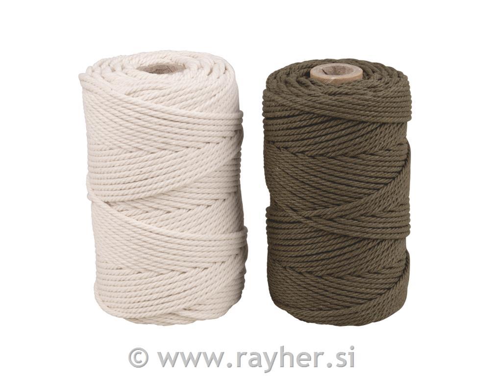 Vrpca makrame set 2x 70 m, 2,2 mm