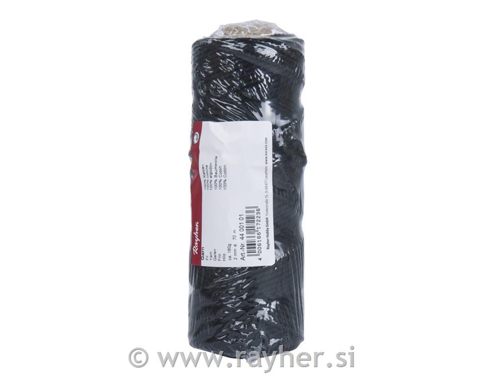 Vrvica jarn, 2mm, črna, 70m
