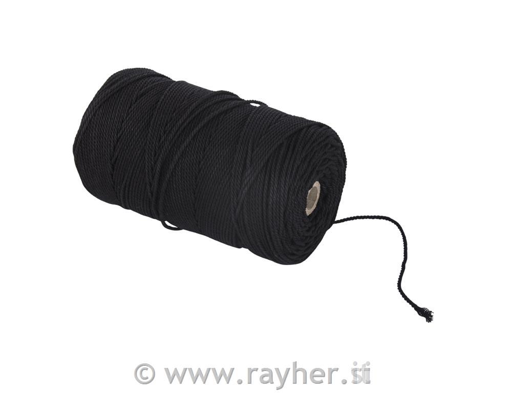 Vrpca jarn, 2mm, crna, 260m