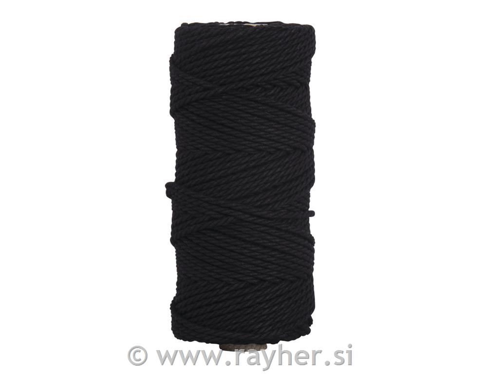 Vrpca jarn, 3.7mm, crna, 70m