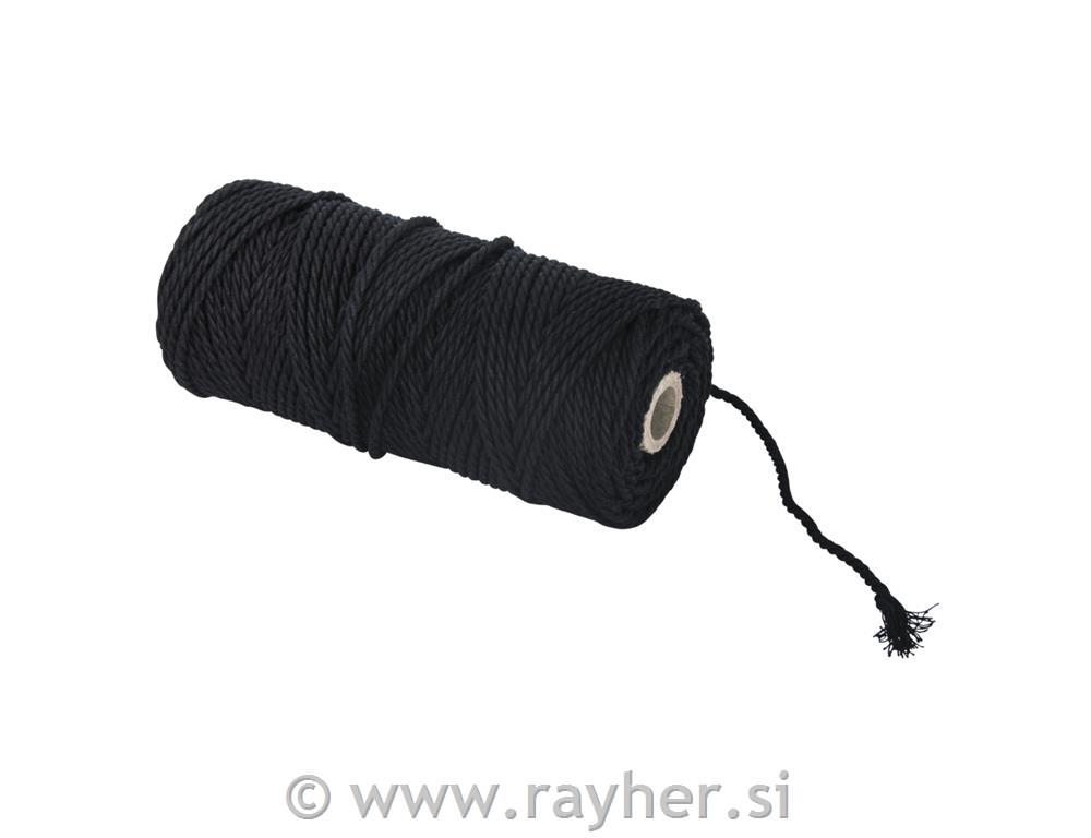 Vrpca jarn, 3.7mm, crna, 70m