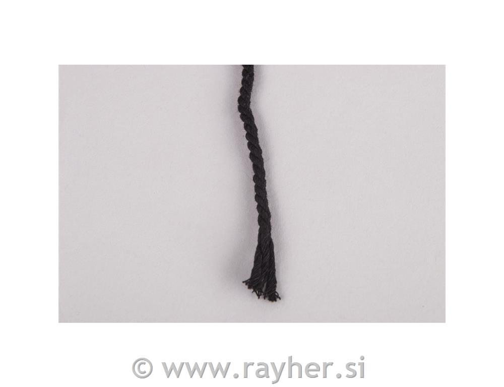 Vrpca jarn, 3.7mm, crna, 141m