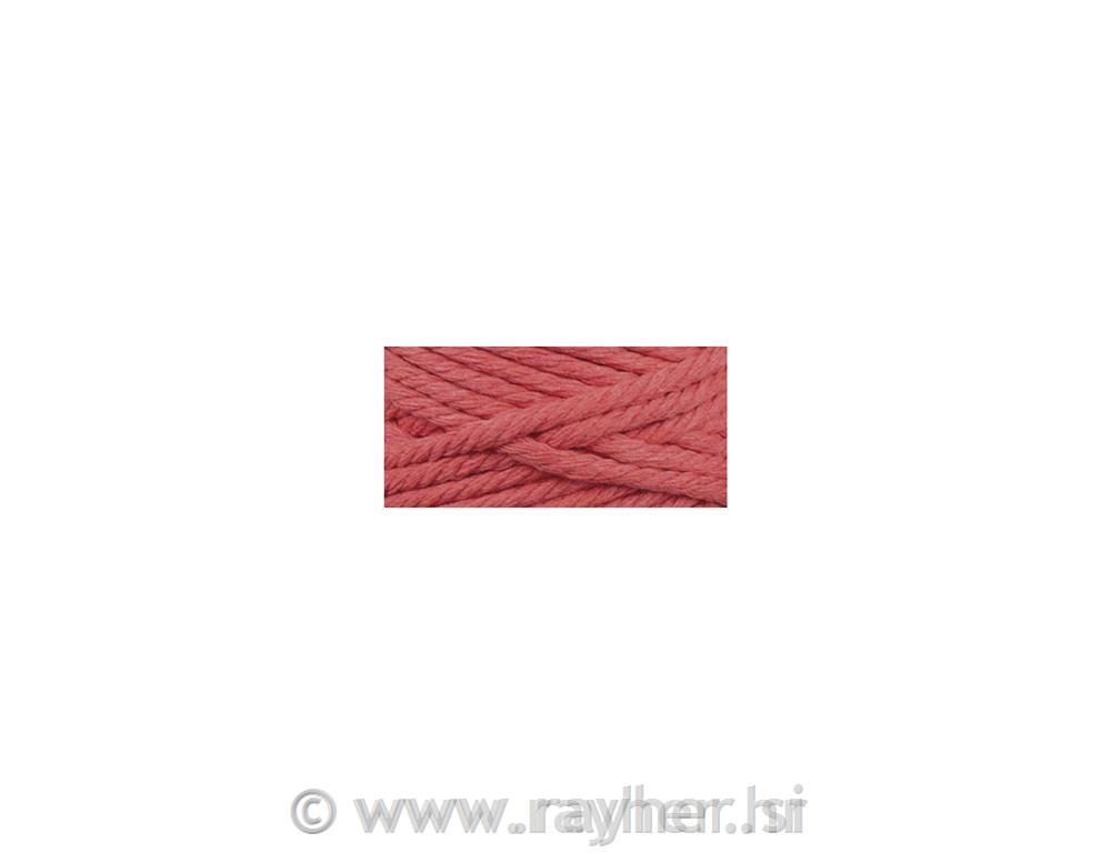 Vrpca makrame, koraljno crvena, 3mm, 70m