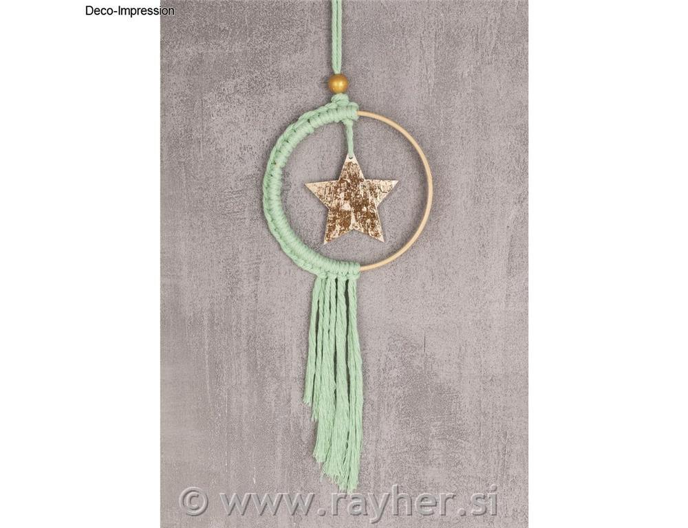 Vrpca makrame, menta zelena, 3mm,70m