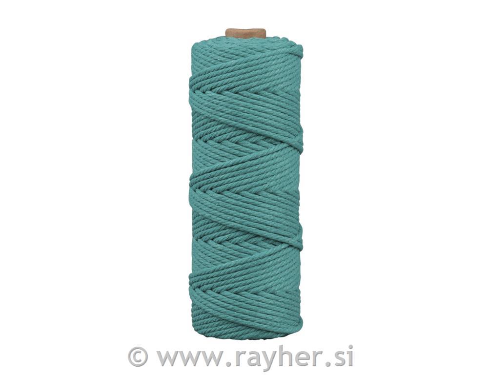 Vrpca makrame, petrol, 3mm,70m