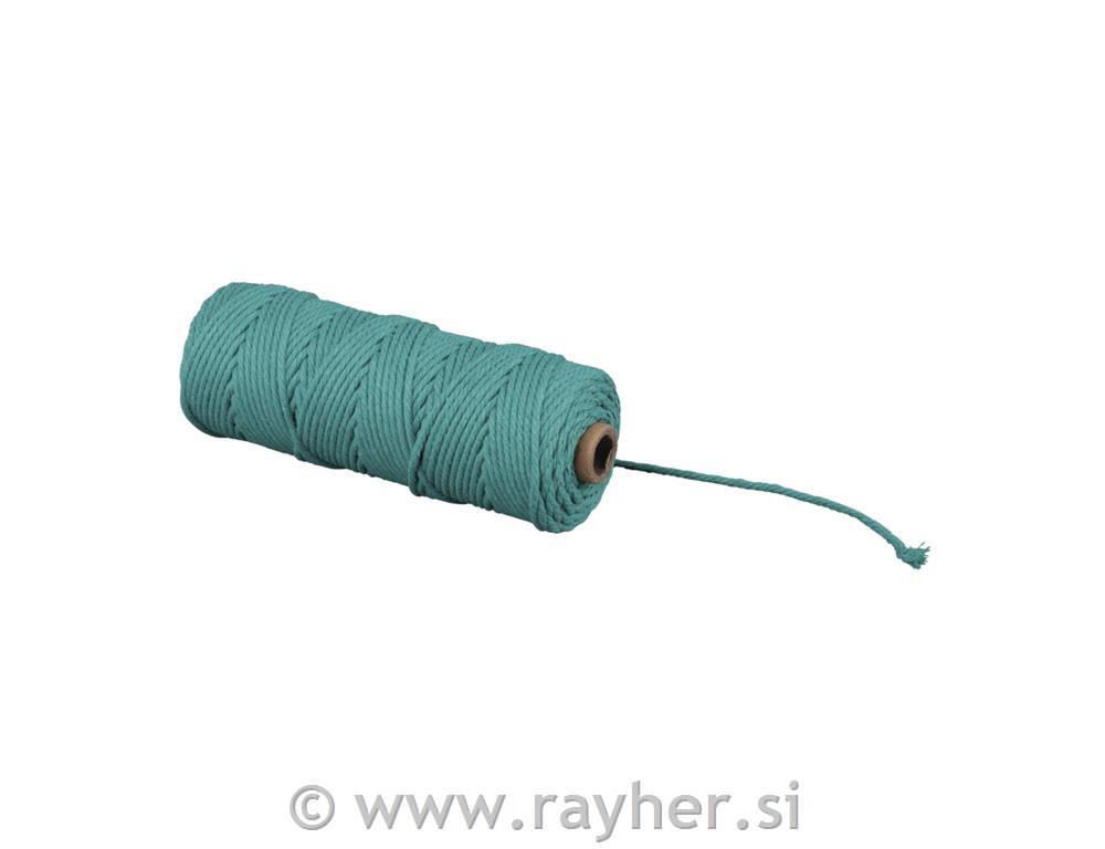 Vrpca makrame, petrol, 3mm,70m