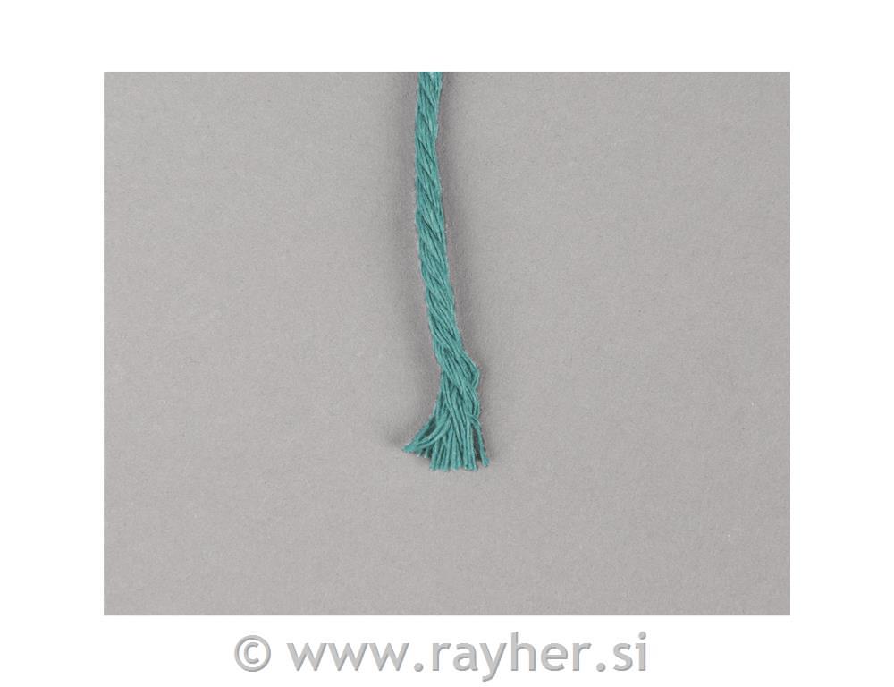 Vrpca makrame, petrol, 3mm,70m