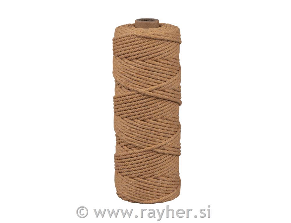 Vrpca makrame, lješnjak, 3mm,70m