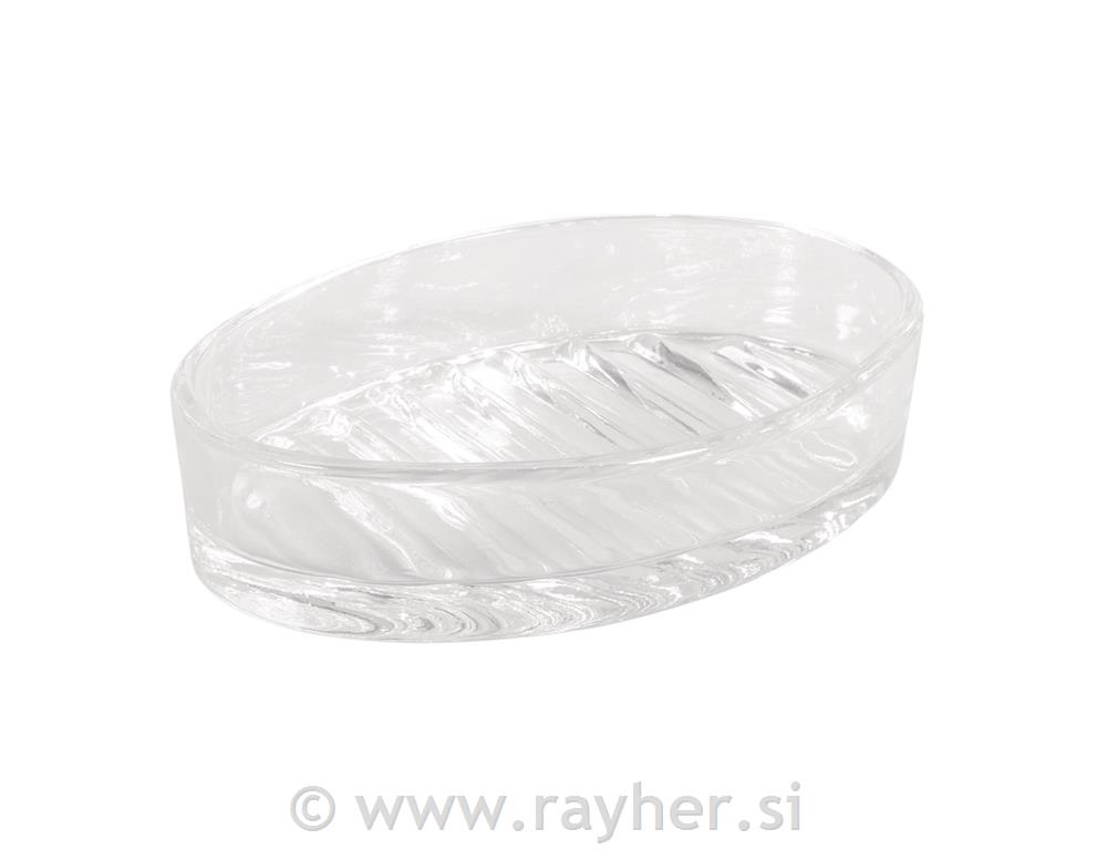 Stakleno postolje za sapun, 13x9x3cm