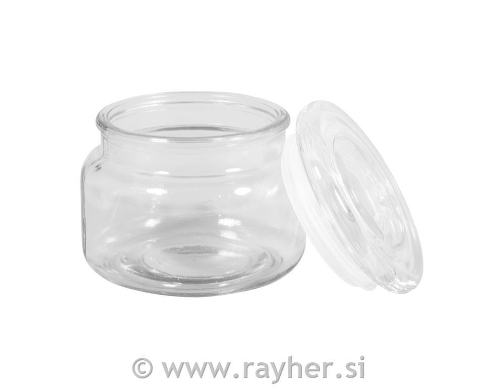 Staklena posuda s poklopcem, 10cm o, 8cm, 320ml