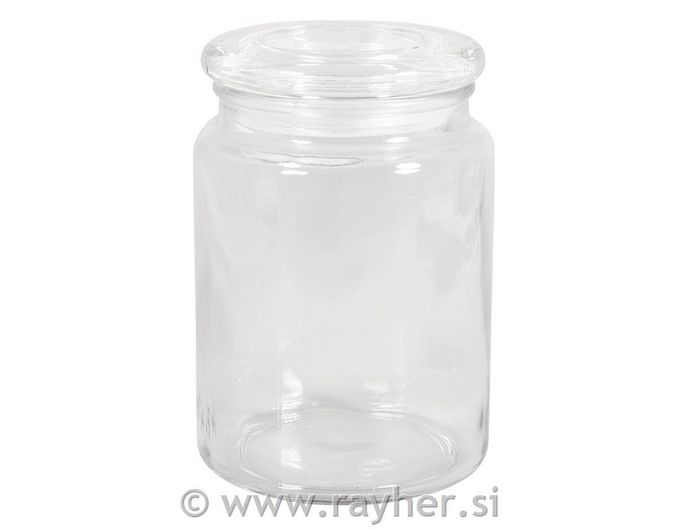 Staklena posuda s poklopcem, 10cm o, 14.5cm, 900ml