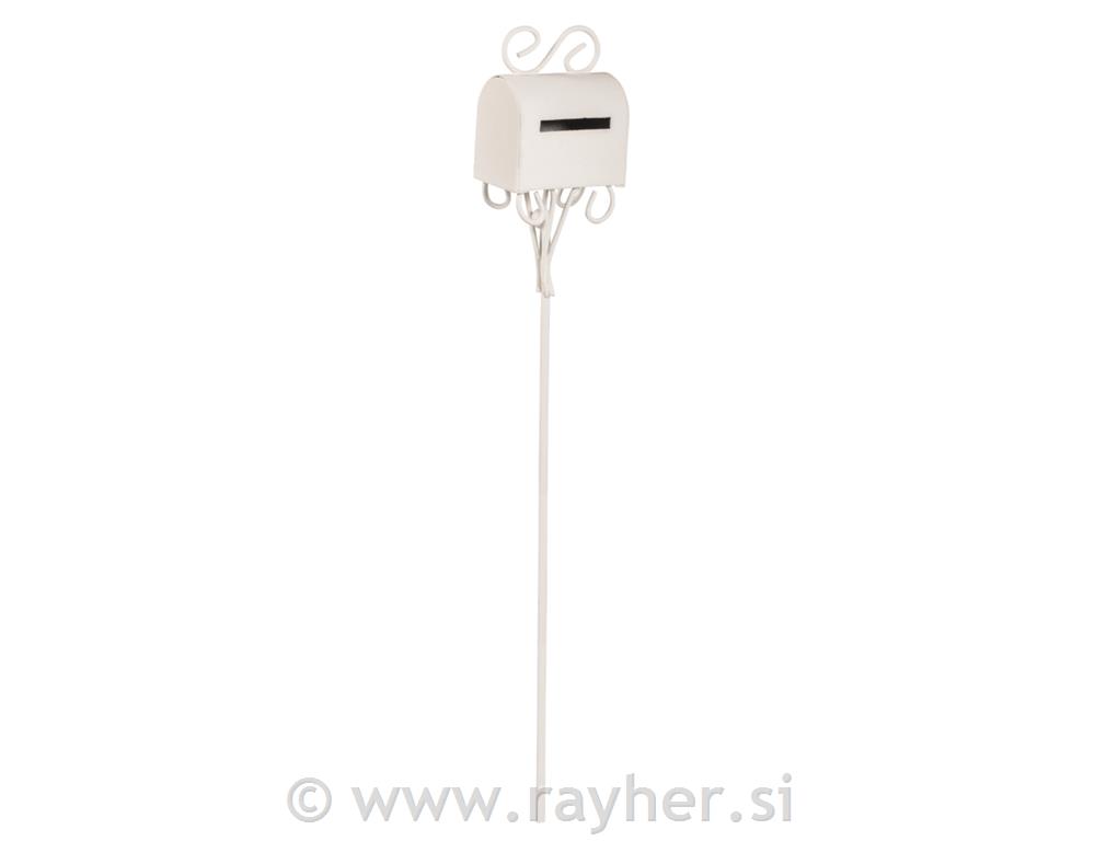 Letterboxes pluggable 3.2x2x19cm, tab-bag 1pc white