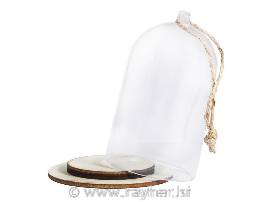 Prozirna kupola s postoljem fi 6cmc
