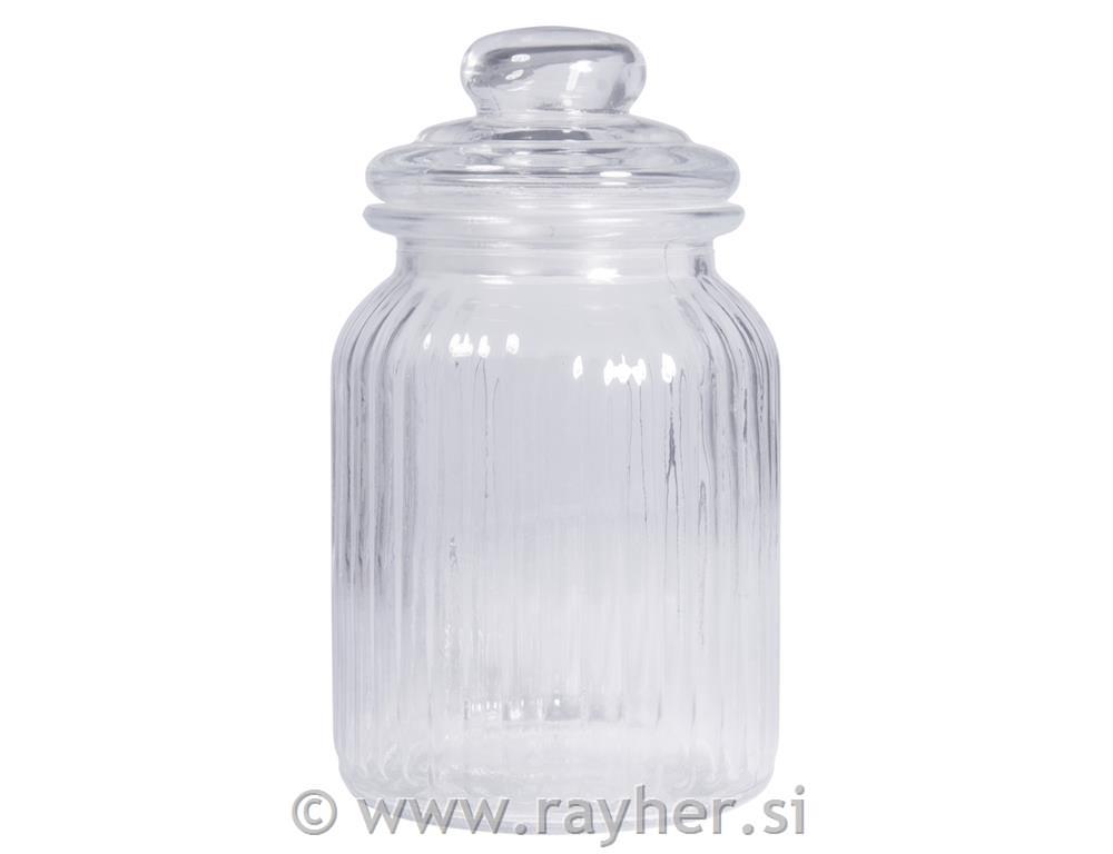 Staklena posuda s poklopcem, 11 cm o, 18,5 cm, 925 ml
