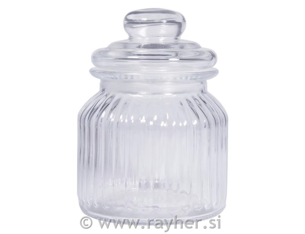 Staklena posuda s poklopcem, 11cm o, 15cm, 625ml