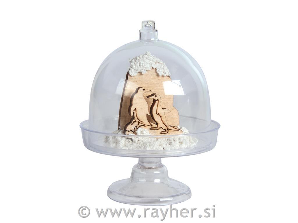 Drveni model, mini, Pingvini, 4cm, 3 se