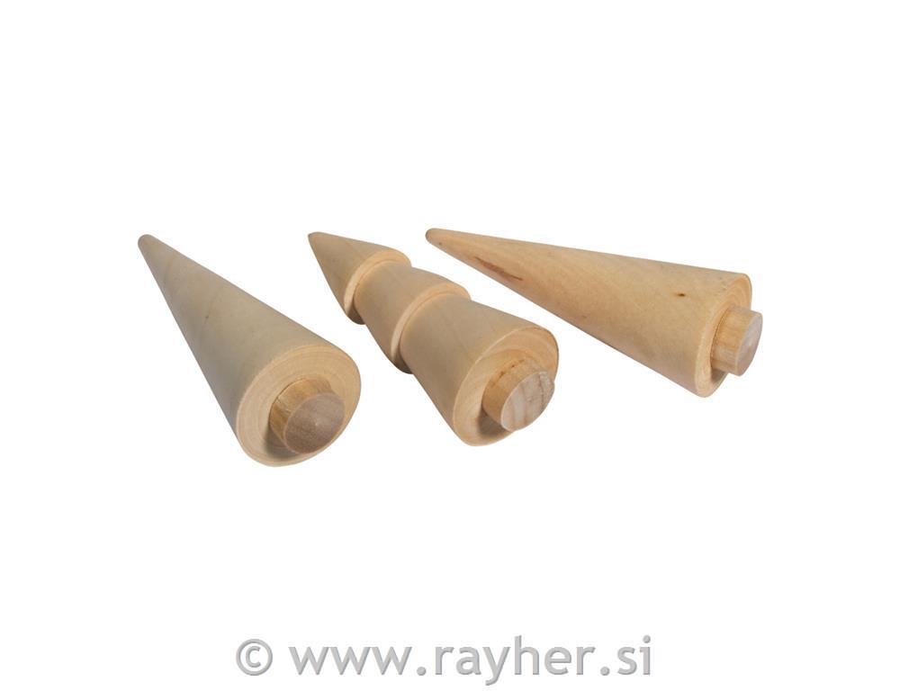 Drvene smreke, natur, v.:7.8-8.5cm, set
