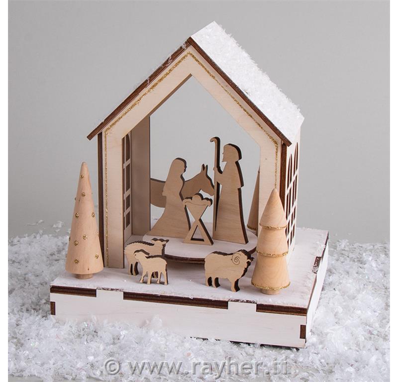 Sveta družina, natur, 7-delni set, 3-8cm