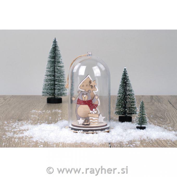 Wooden model Xmas Bear set 2