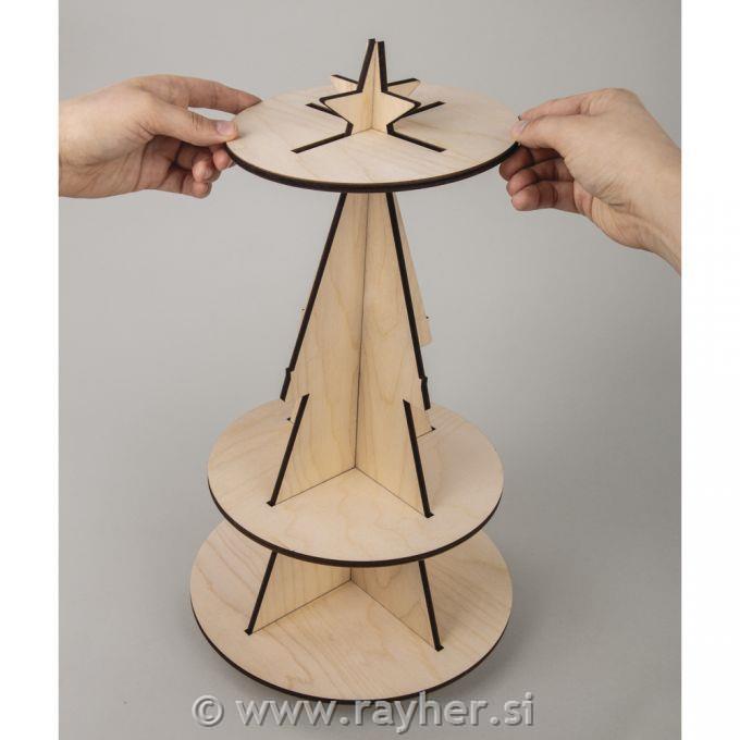 Drvena smreka stalak 45 cm