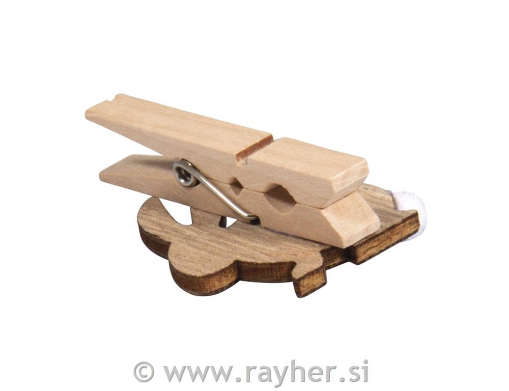 Drvene štipaljke, Zečići, 2.5x3.5cm, set