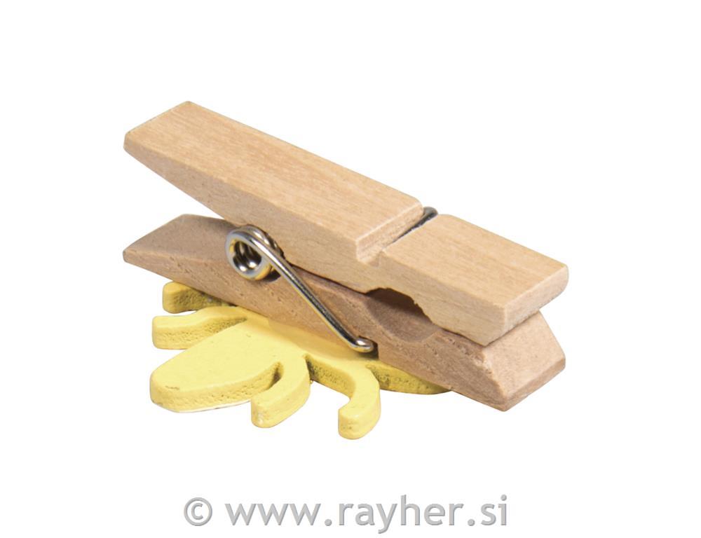 Lesene ščipalke, Čebelice, 2.5-3.5cm, set 6