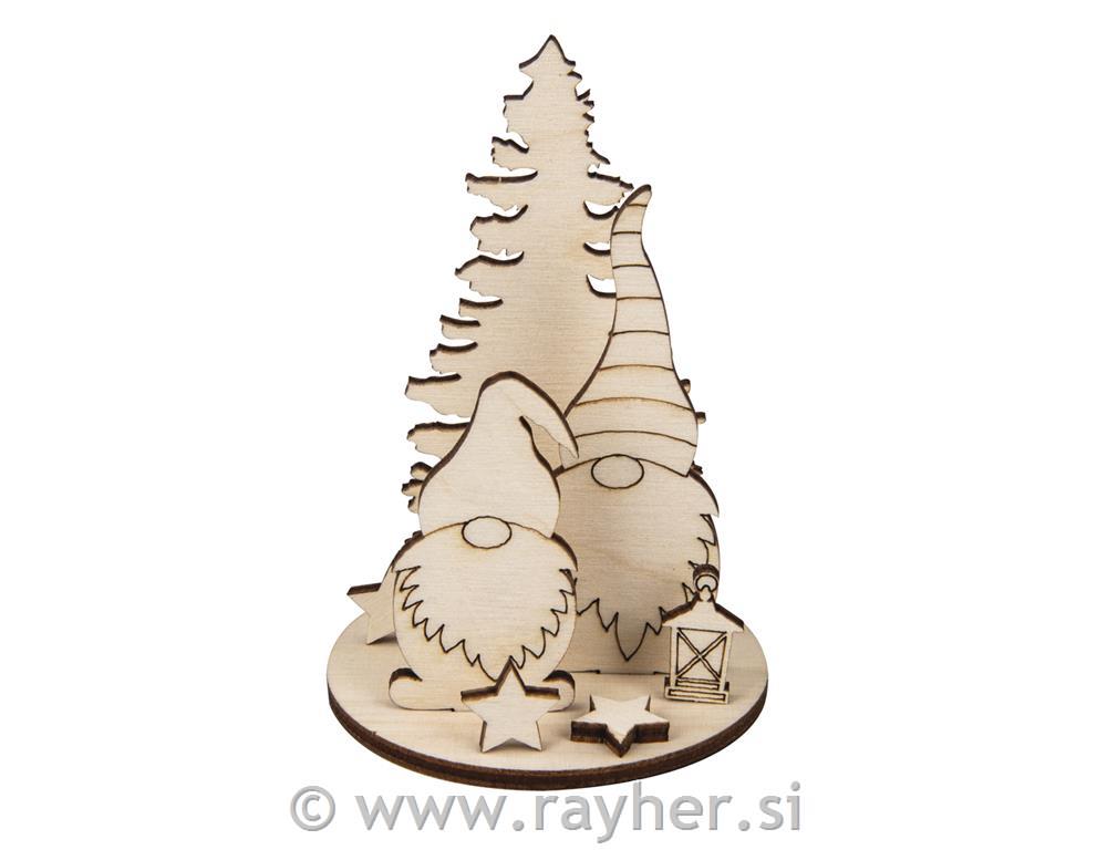 Wooden model Gnome, set 2