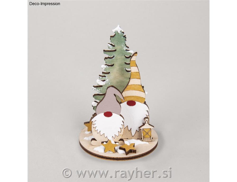 Wooden model Gnome, set 2