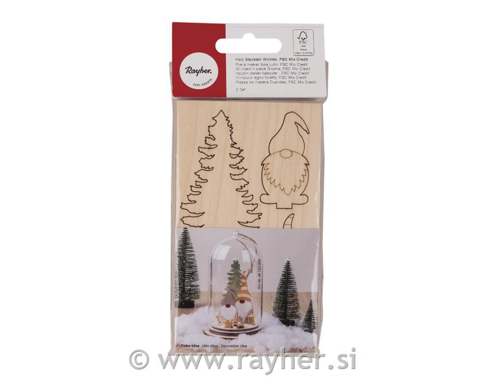 Wooden model Gnome, set 2