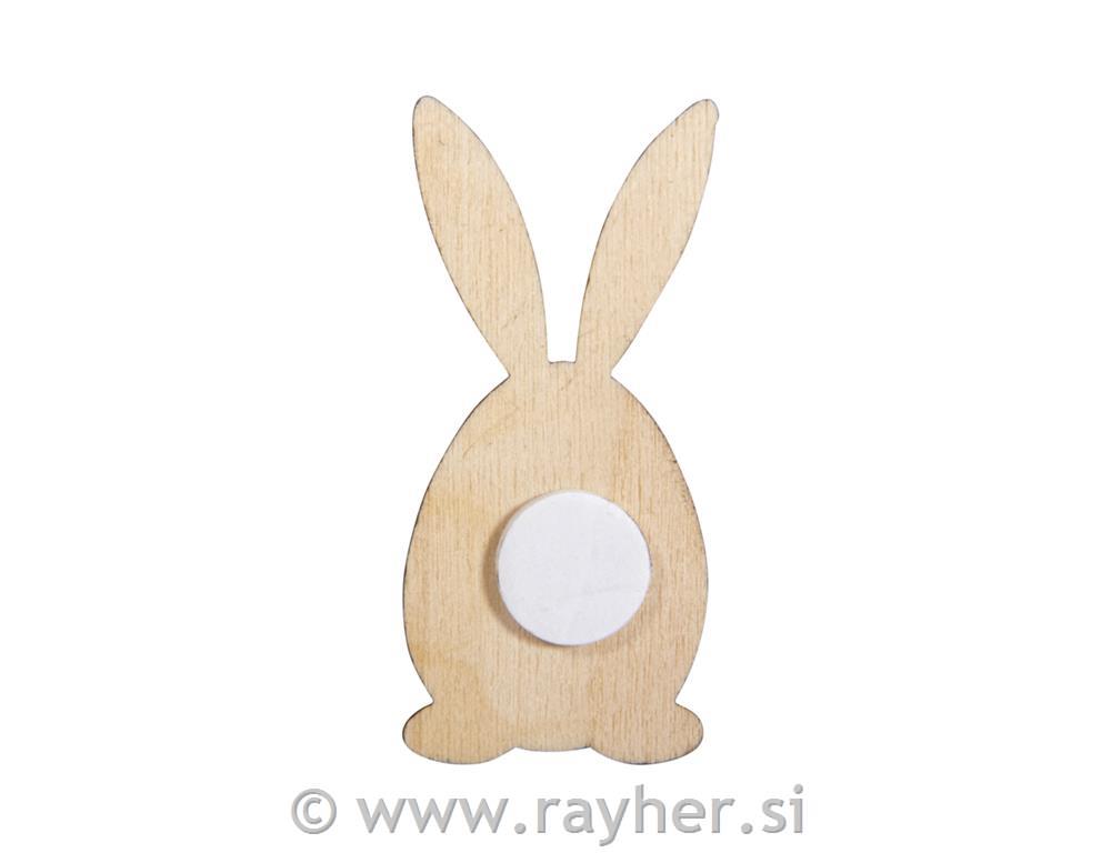 Leseni zajčki, 4.5cm, 9 kom