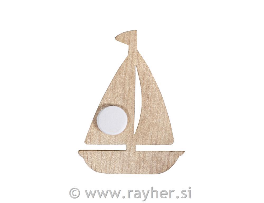 Drvene jedrilice, 3-4 cm, set 9