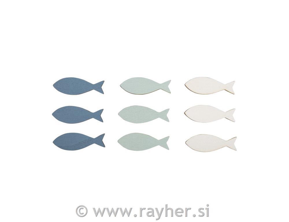 Lesene ribice, 4cm, set 9