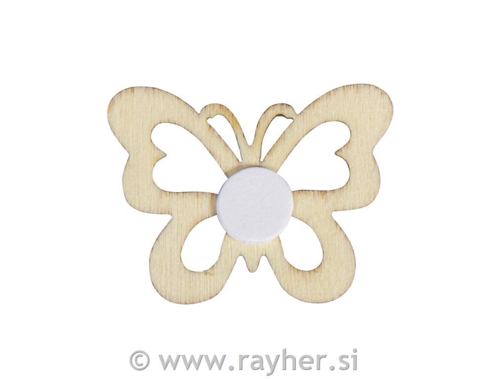 Leseni metulji, 3x4cm, set 9