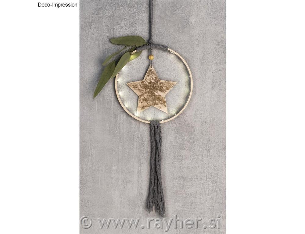 Privjesak zvijezda 12+15+20 cm set 3