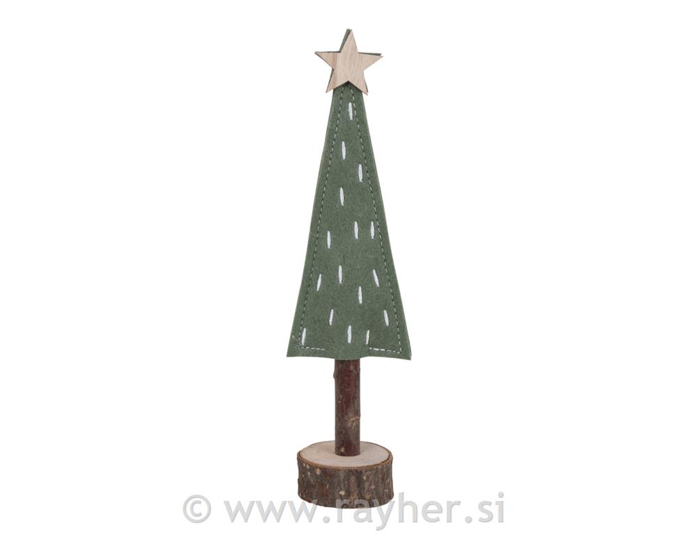 Smrečica iz filca 6x4x21 cm