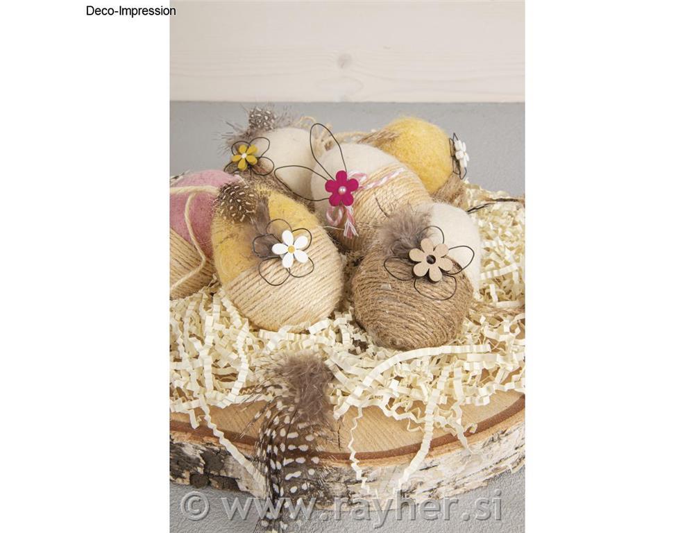 Drveni ukrasi Cvijeće, 1-2,5 cm, set 26
