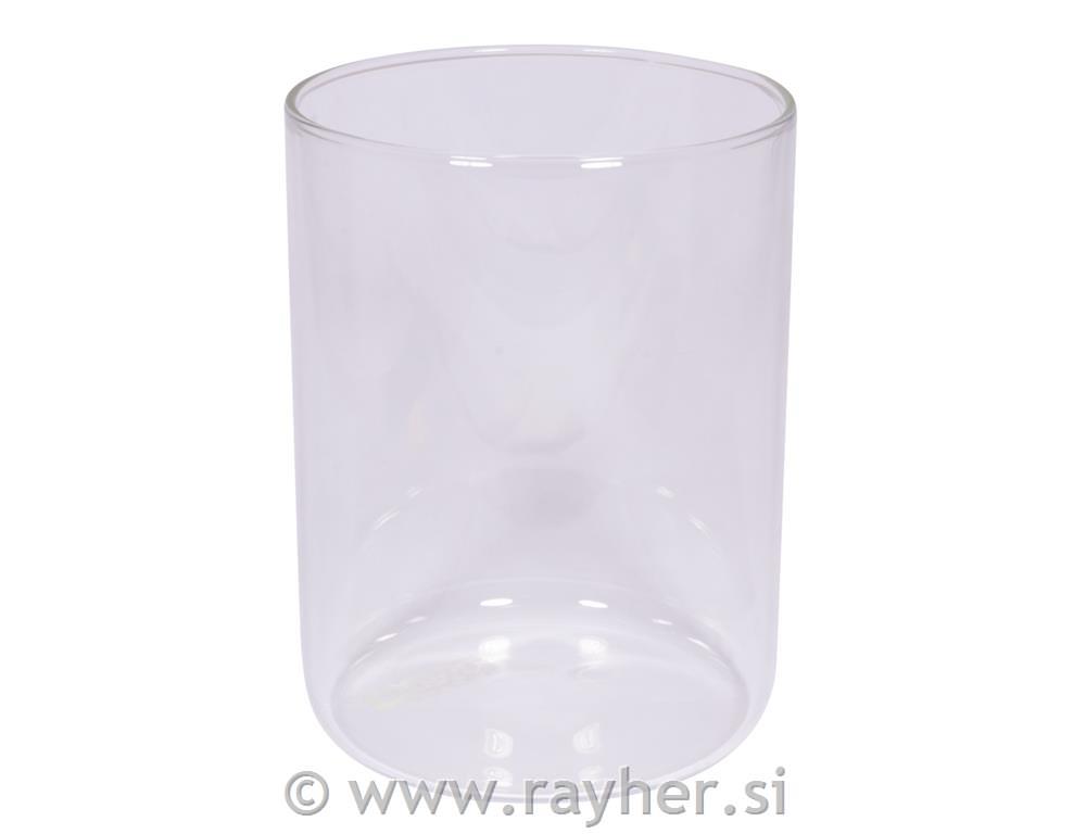 Glass vase, 15cm o, 20cm, cylindrical sh