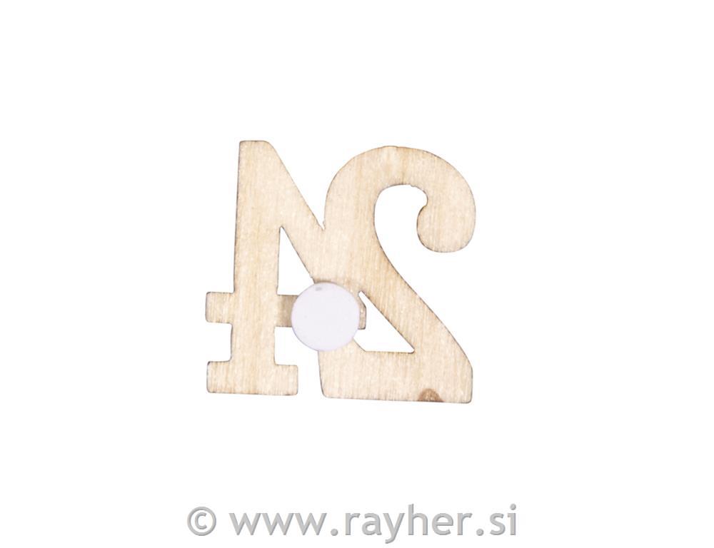 Adventski kalendar drveni brojevi 1-24 1,7 cm, 24 kom