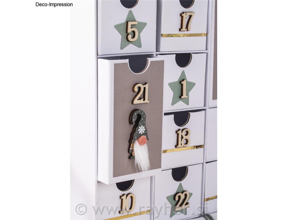 Drveni ukrasi Patuljci 2,3x4,5 cm 6 kom