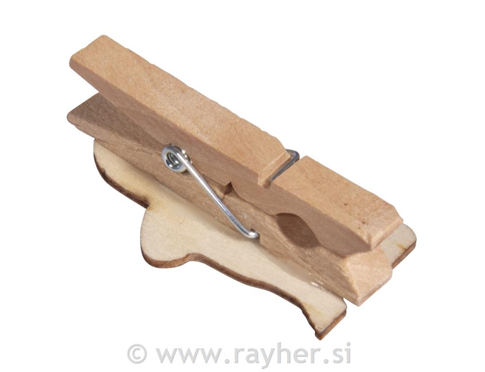 Drvene hvataljke Zečevi, 5x1,1x4,8 cm, 66 komada